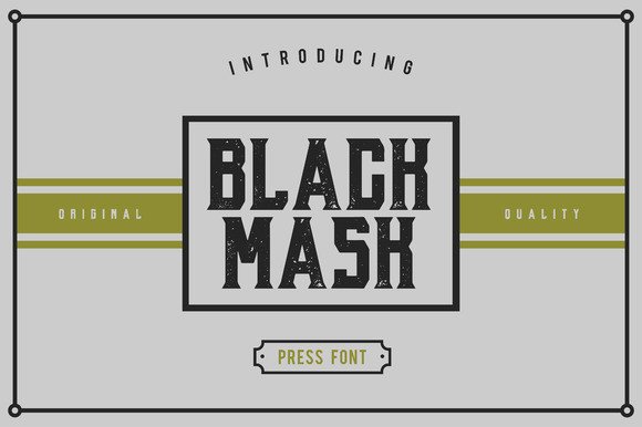 Black Mask: A Versatile Display Font for Digital Marketing