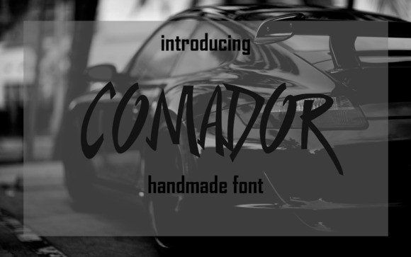 Comador: A Font for Crafters Who Want to Stand Out