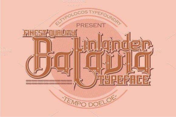 Inlander Batavia: A Vintage Font for Modern Campaigns