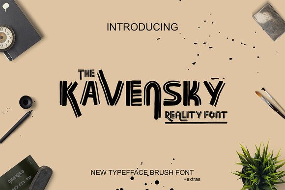 Kavensky: A Brush Font for Bold Branding