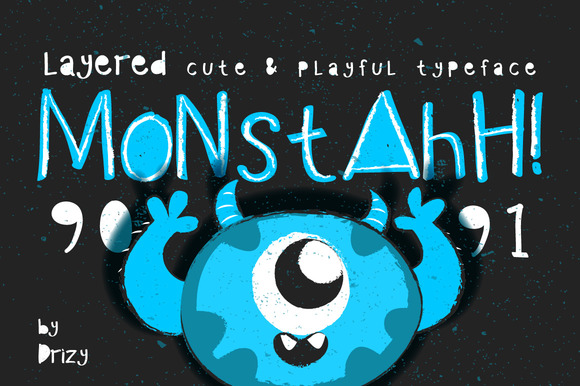 Monstahh: A Playful Display Font for Editorial Design