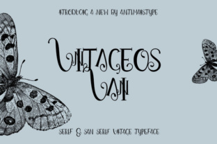 Vintageos Vain: A Timeless Font for Crafters and Designers