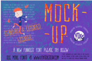 VTKS MockUp: A Playful Font for Modern Web Design